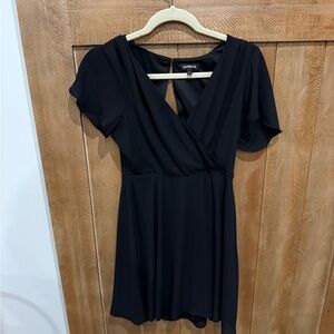 Express Elegant Black Mini Dress